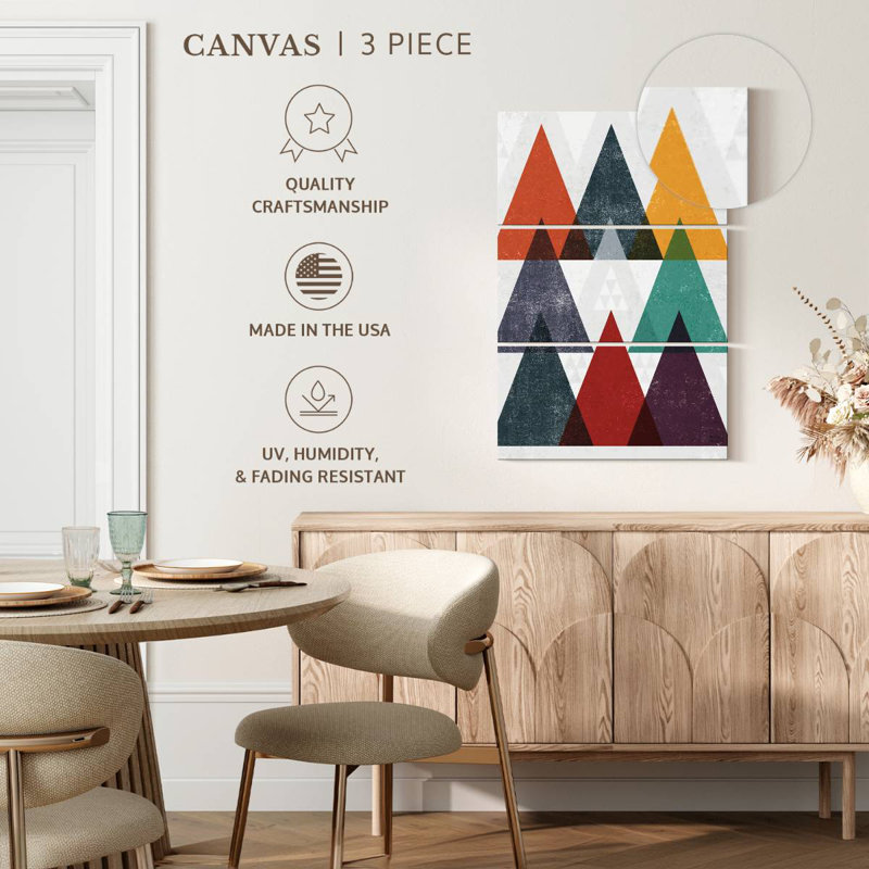 Mod Triangle Retro, 32" H x 20" W