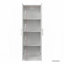 Armoire haute avec portes et tablettes