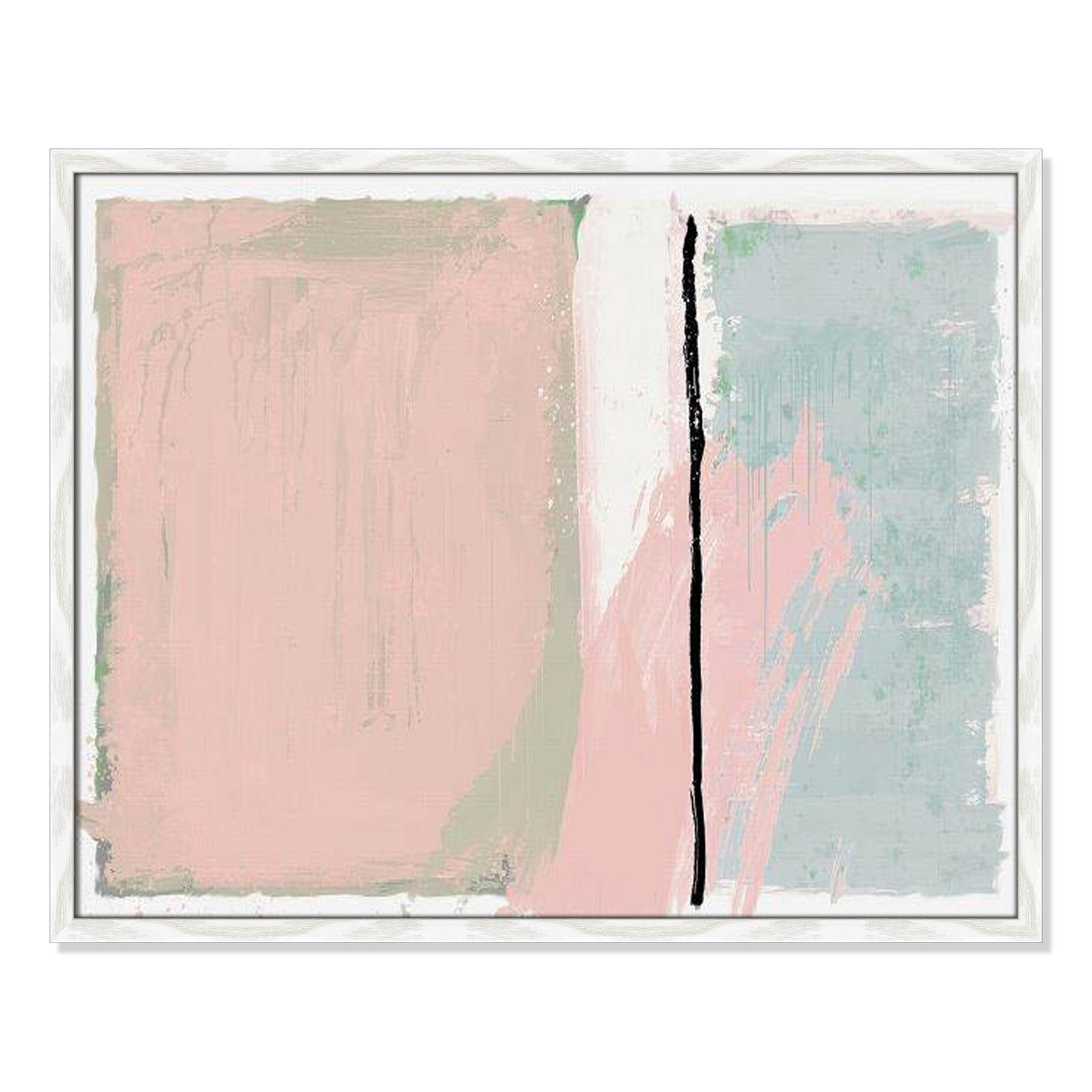Pastel Opulance by Casa Fine Arts, No Mat, White Slim Picture Framed, 23.5" H x 29.5" W x 0.75" D
