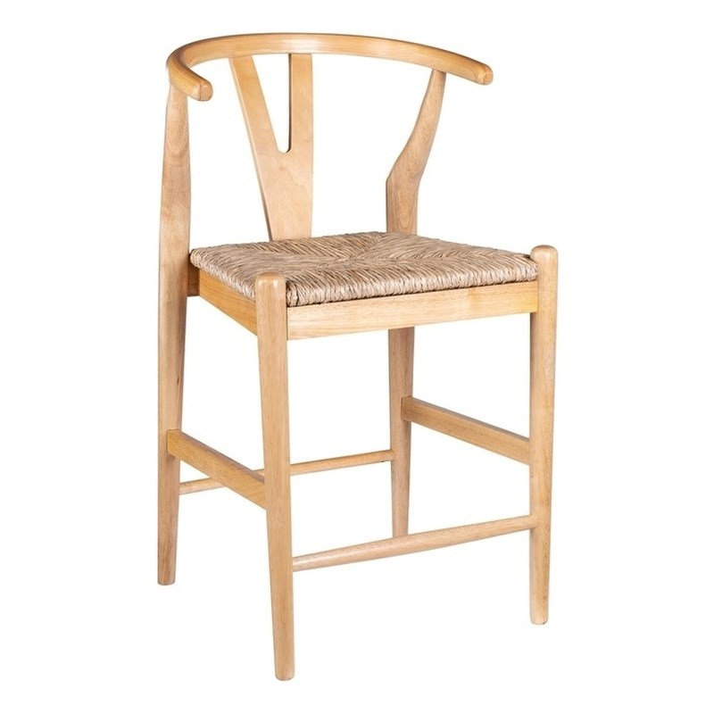 Tabouret de cuisine à hauteur de comptoir avec siège Rush Pembredly, Natural, Extra Tall (36.75" Seat Height)