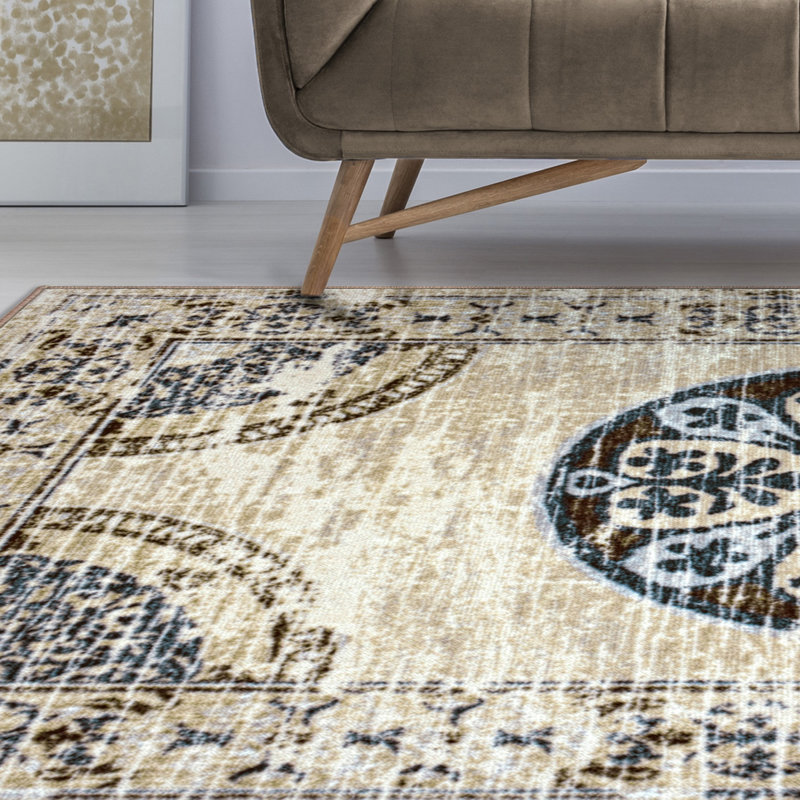 Tapis intérieur antidérapant Livia, Rectangulaire 8 pi x 10 pi