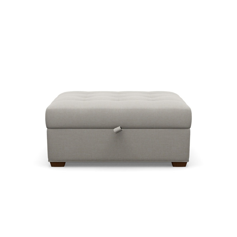 Baxter Square Ottoman, Walnut, Grande 120935