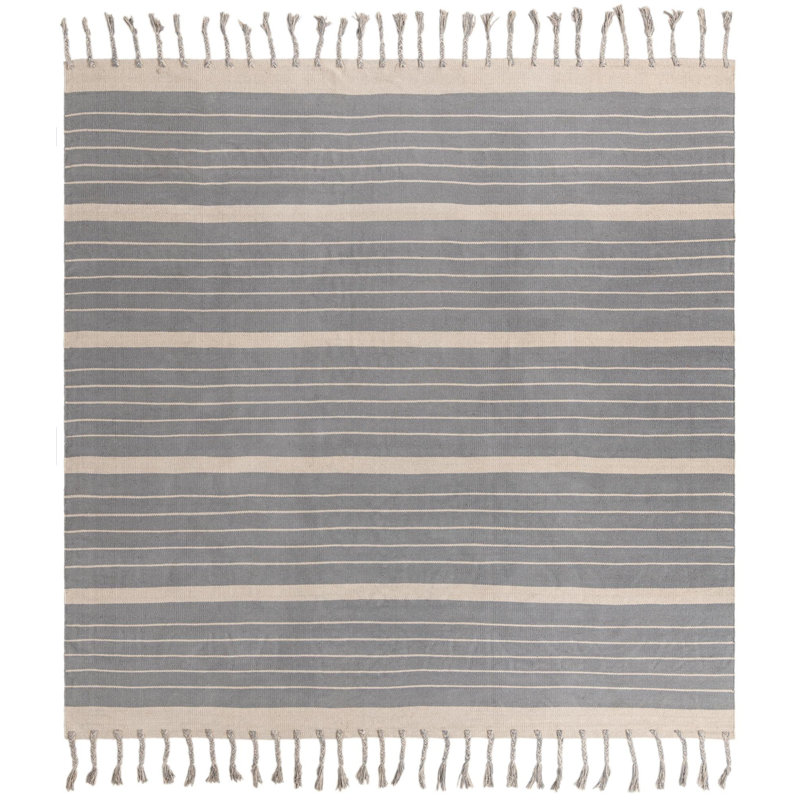 Tapis en coton Yellville, Carré 10 pi
