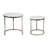 Marble Glass Round Nesting Side Tables, for Style and Function in Living Room or Bedroom Décor-357341045
