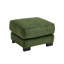 Ottoman en velours côtelé vert