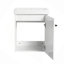 Meuble-lavabo flottant mural 18 po avec lavabo en céramique et porte d'armoire à fermeture en douceur, pour petite salle de bain