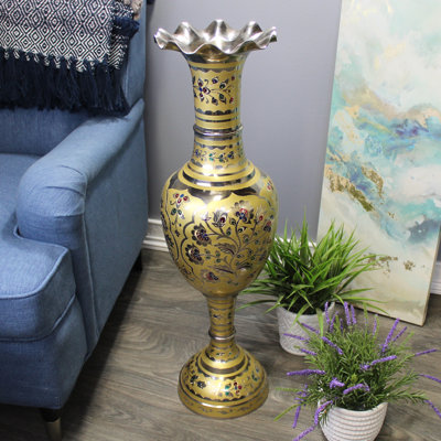 Vase de plancher en métal 30 po Chadron