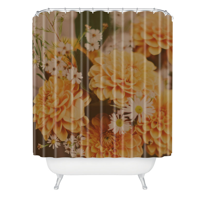 Rideau de douche simple automne floral