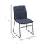 Chaise d'invité de bureau en cuir / polyester Lagan-1314206481