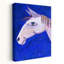 Art mural cheval fantaisiste blanc fantaisiste