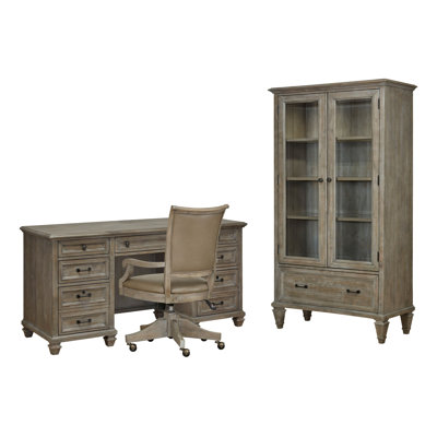 Credenza With Chair And Door Bookcase
