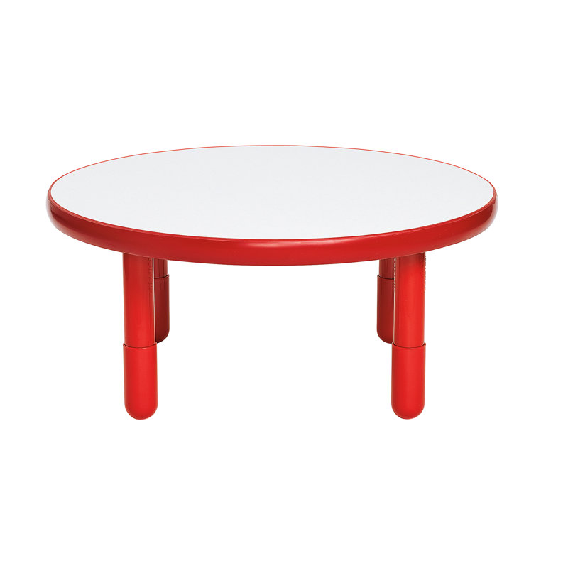 Table ronde BASELINE, Rouge pomme d'amour, H 16 po x L 36 po x l 36 po