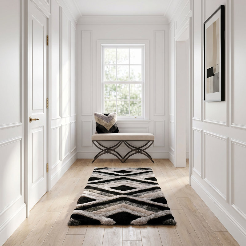 Eulamae Abstract Indoor Rug, Runner 2'4" x 8'