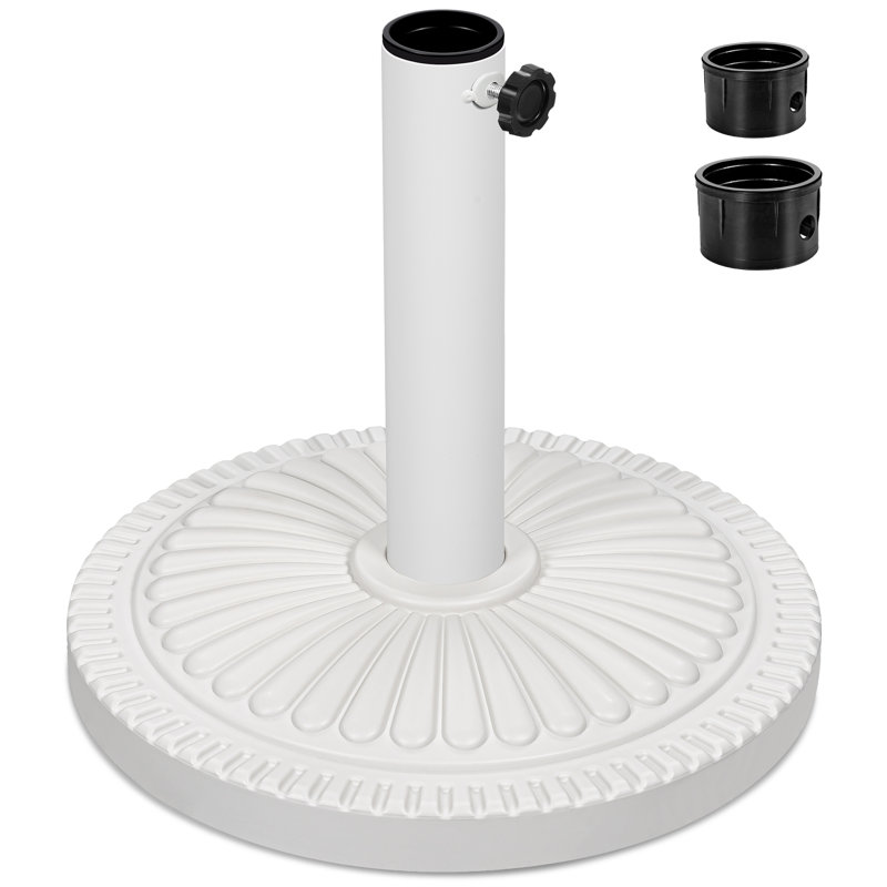 Custodia Resin Free Standing Umbrella Base, White