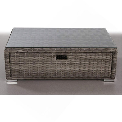 Fully Assembled Glass Outdoor Coffee Table
