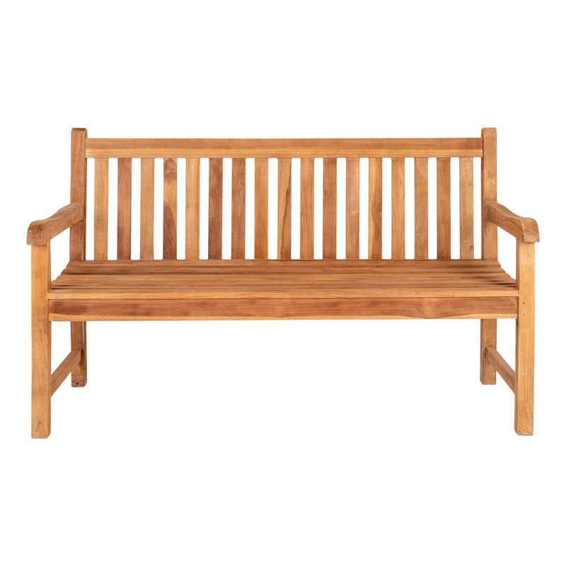 Wheeler Solid Wood Teak Outdoor Bench