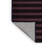 Machine Washable Horizontal Stripes Black Area Rug-844587707