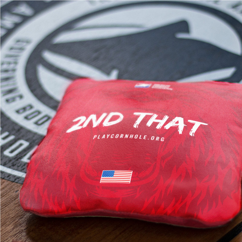 2Nd That Synergy Pro Cornhole Sacs, Rouge