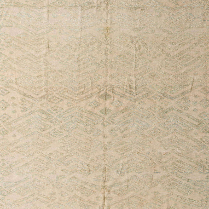 Tapis décoratif multicolore à motif abstrait, Carré 4 pi