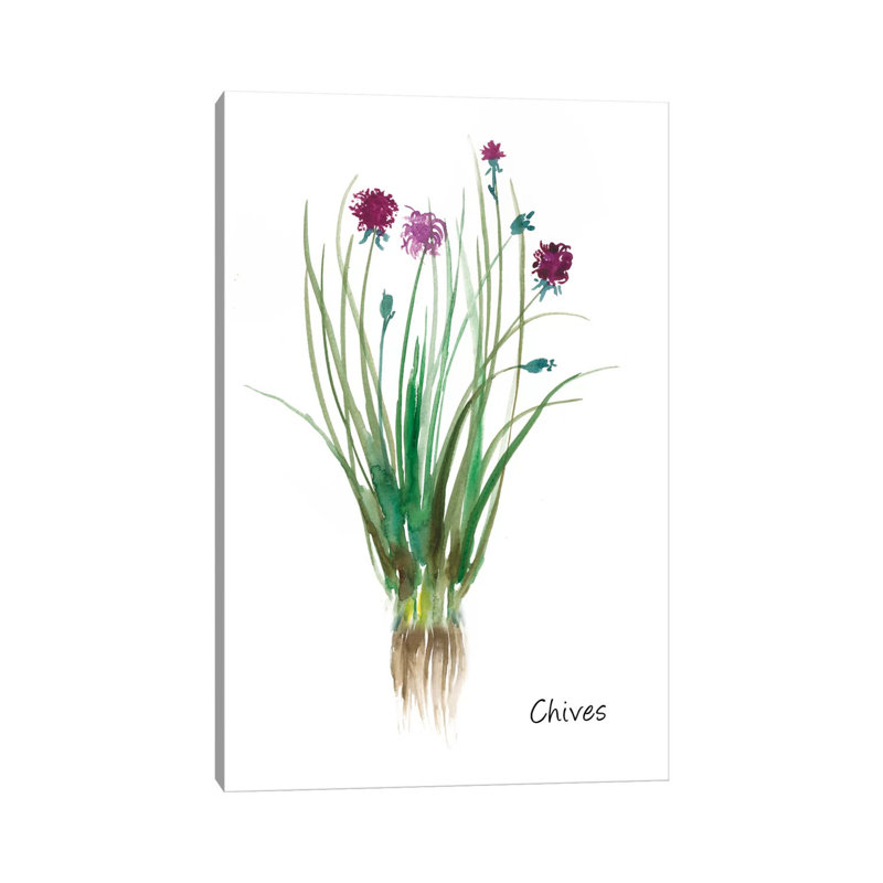 Chives by Asia Jensen - Wrapped Canvas Painting, 101.6 cm H x 66.04 cm W x 1.91 cm D