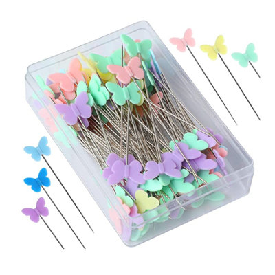 Bow pin 100PCS Button Fixing Pin Positioning Needle Manual DIY Sewing Tool