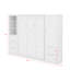 Grand lit escamotable avec tiroirs et tablettes-677125755