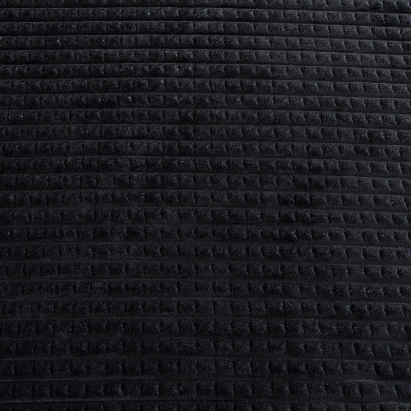 Kenneth Cole Black Textured Plush Reversible Throw Blanket