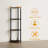 4-Tier 43.5" Corner Bookshelf, Open Shelves for Display and Storage-393970493