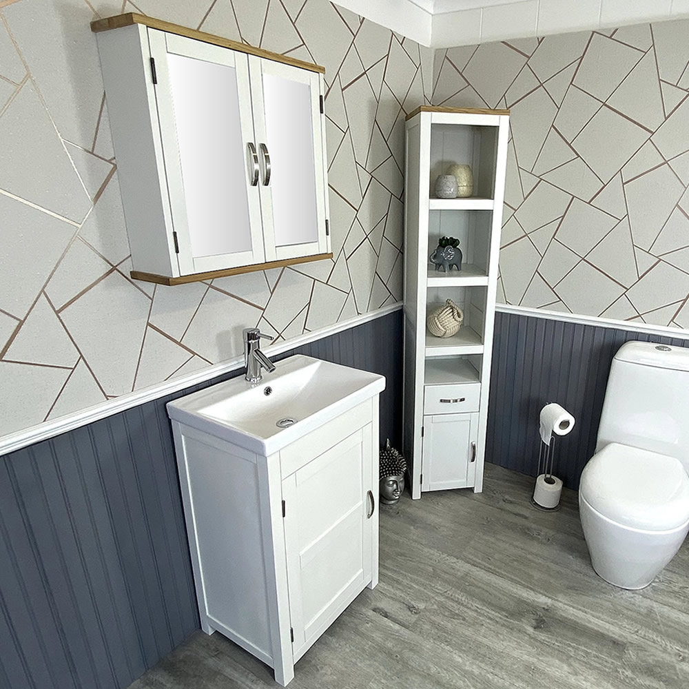 Marte 485mm Free-Standing Cloakroom Vanity Unit