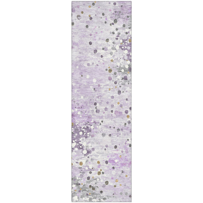 Premium Machine Washable Ansley Abstract Rug, Runner 2'3" x 7'6"