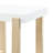 Rectangular End Table With Sled Base White High Gloss And Natural