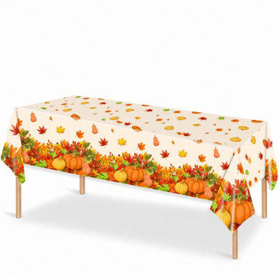 Nappes jetables en plastique pour les décorations de fête de l'Action de grâce d'automne