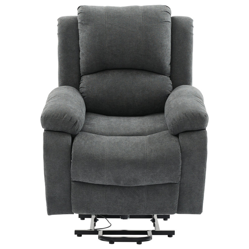 Careem 90cm Wide Lift Assist Standard Recliner with Massager, Grey