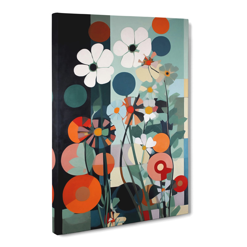 Geoffroy Flowers Bauhaus Style Vol.3 - Wrapped Canvas, 50cm H x 35cm W x 3cm D