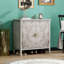 Armoire à deux portes pour un décor de style américain, idéale pour la chambre à coucher, le salon et le bureau, offrant un grand espace de rangement