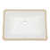 Lofeyo 21" Bathroom Vessel Undermounted Pure White Sink with Overflow, Rectangular