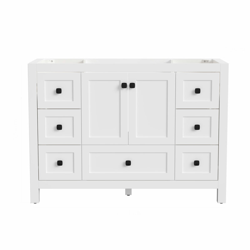 Meuble-lavabo moderne 48 po sans comptoir ni lavabo, armoire simple 48 po