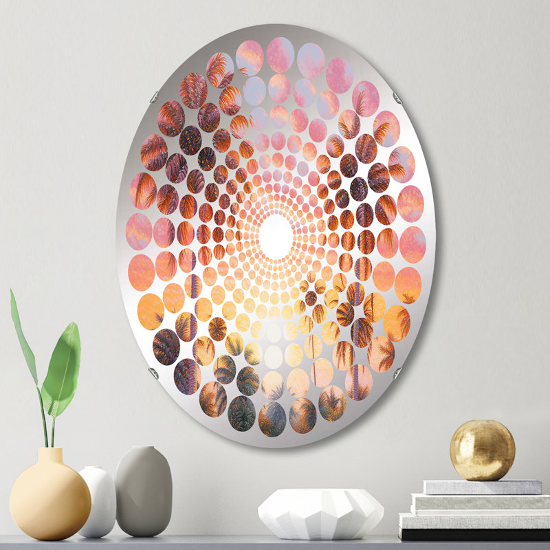 Miroir mural oval, L 20 po x H 30 po