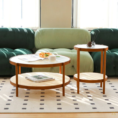 Ensemble de tables basses 2 pièces Modern Farmhouse