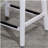 24" Counter Stool, White Finish, Black Leather Seat