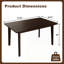 Rustic Farmhouse Dining Table-129036959