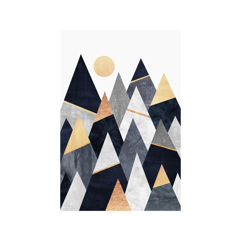 Fancy Mountains by Elisabeth Fredriksson - 1 Piece Wrapped Canvas Wall Art, 45.72cm H x 30.48cm W x 1.91cm D