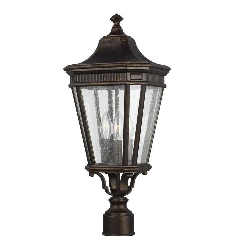 Cotswold Lane Lantern Head, 12" H x 12" W x 27.37", Grecian Bronze