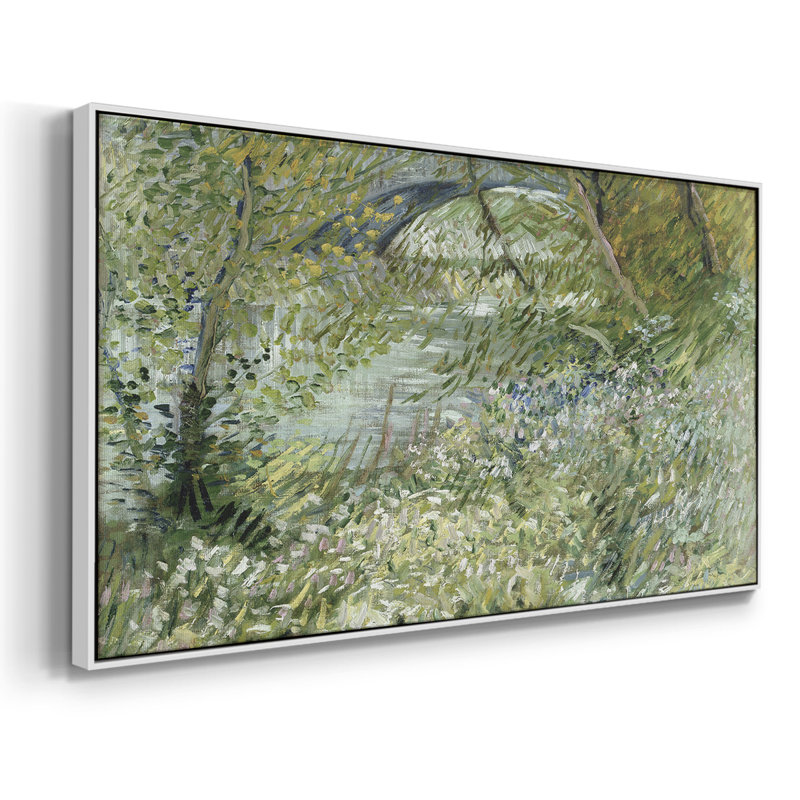 Série paysage - CMXV - Toile tendue avec châssis encadré - Prêt à être accroché, H 21 po x l 41 po, Blanc