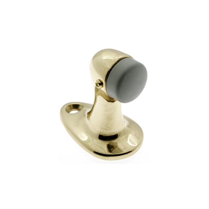 Gooseneck Solid Brass Floor Mount Stop