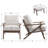 Juntier Upholstered Armchair with Ottoman-444316354