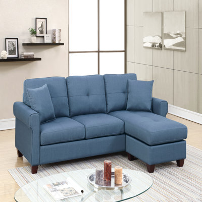 2-Pcs Sectional In Blue