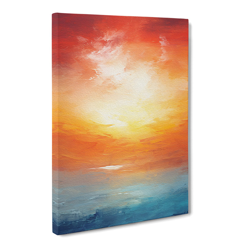 Sunset Abstract No.3 - Wrapped Canvas, 60cm H x 40cm W x 3cm D