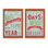 Frosted Merry Wishes, ensemble de 2 reproductions d'art