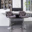Tabouret de bar en velours à hauteur réglable et pivotant, ensemble de 2-953876224